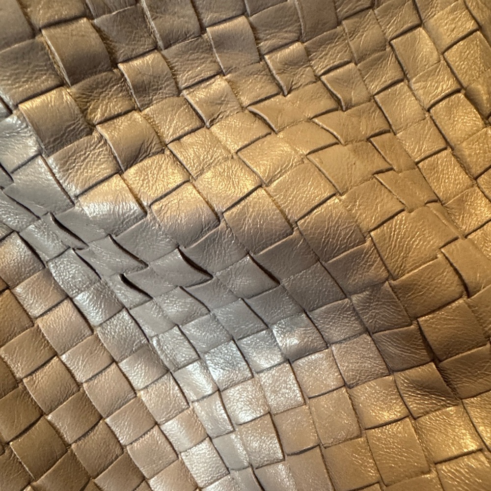 Bottega Veneta Woven Lilac/Grey Shoulder Bag - Picture 4 of 14
